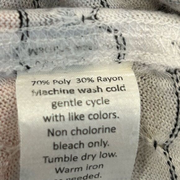 Atelier 5 by Gozde Yimaz White Multicolor Art to Wear Oversized Knit Top Small - Picture 4 of 4